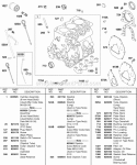 Part Location Diagram of 825597 Briggs and Stratton Cylinder Assembly